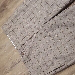 Lauren Ralph Lauren Glen Check Plaid Tan Brown Men's Size 33W X 30L SKU212